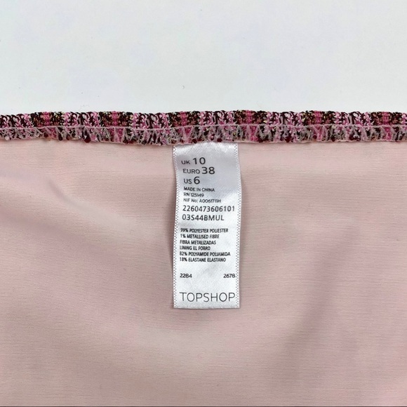 Topshop Women Pink Aztec Triangle Bikini Set - Picture 3 of 3